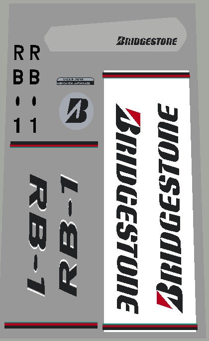 Bridgestone RB-1 1993 decal set Sale