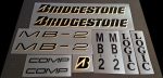 Bridgestone MB-2 decal set Hot on Sale