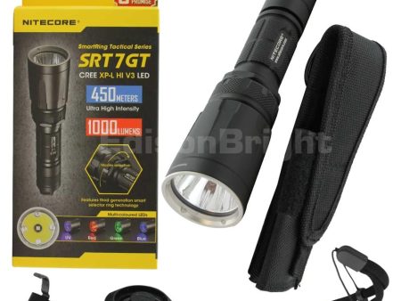 Nitecore SRT7GT 1000 Lumen CREE LED White Red Green Blue, UV Flashlight For Discount