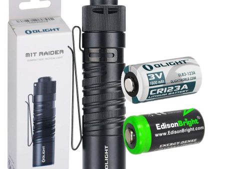 OLIGHT M1T Raider 500 lumen Portable Mini Compact EDC Tactical Light with EdisonBright CR123A battery For Discount