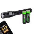 Fenix E25UE 1000 Lumen Ultimate Edition CREE XP-L LED Flashlight with two EdisonBright AA batteries For Discount