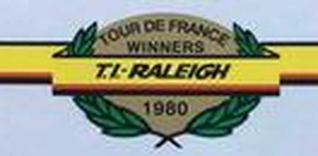 Raleigh Tour de France Winners 1980 decal Sale