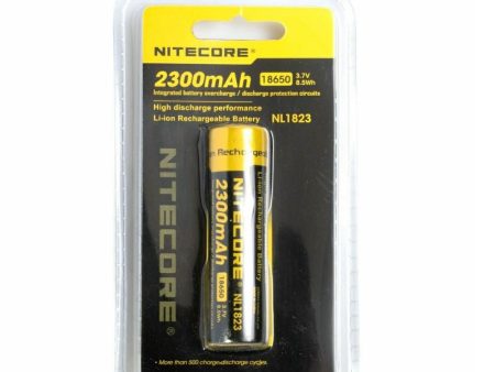 Nitecore NL183 Li-ion protected rechargeable 2300mAh 3.7v 8.5Wh 18650 Button-Top battery For Discount