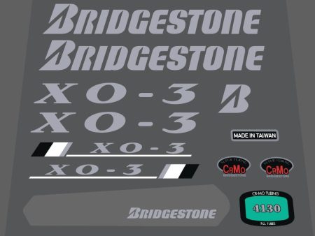 Bridgestone X0-3 1992 decal set Sale