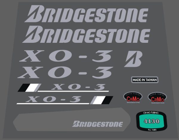 Bridgestone X0-3 1992 decal set Sale