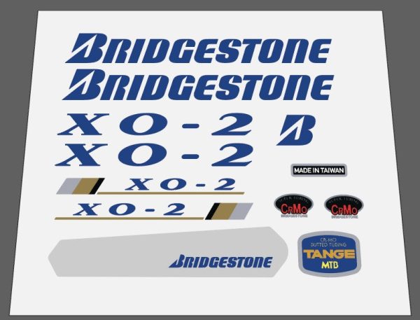 Bridgestone X0-2 complete decal set 1992 Discount