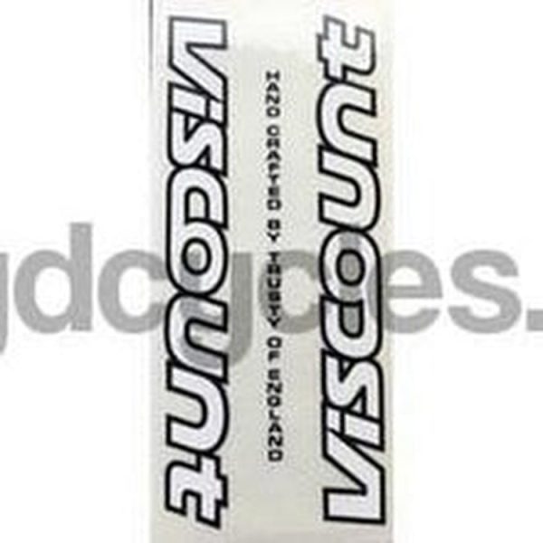 Viscount Aerospace Downtube Decal Supply