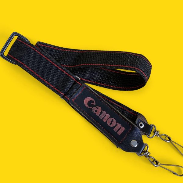 Genuine Canon Black & Red SLR Camera Strap Discount