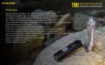 Nitecore TIKI LE 300 lumen micro USB rechargeable keychain flashlight police strobe with EdisonBright brand USB charging cable Hot on Sale