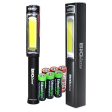 Nebo 6306 Big Larry 400 lumen Flashlight COB LED Magnetic Worklight with 3 X EdisonBright AA Alkaline batteries bundle Online