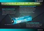 Olight 2600mAh protected Li-ion  type 18650 battery Discount