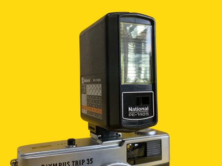 National PE 1405 External Flash Unit for 35mm Film Camera For Discount