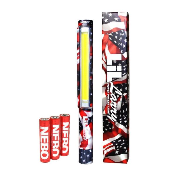 Nebo 6492 LiL Larry Patriotic 250 lumen Flashlight COB LED Magnetic Worklight (US Flag print) Online Hot Sale