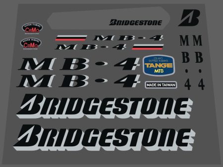 Bridgestone MB-4 1992 decal set on Sale