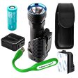 Olight R50 Pro SEEKER LE 3200 Lumen CREE LED USB rechargeable searchlight flashlight, charging dock, rechargeable battery with EdisonBright USB reading light bundle. 5 Years Manufacturer Warranty Cheap