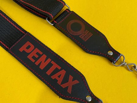 Genuine Pentax Black & Red SLR Camera Strap Online now