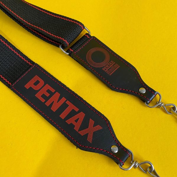 Genuine Pentax Black & Red SLR Camera Strap Online now