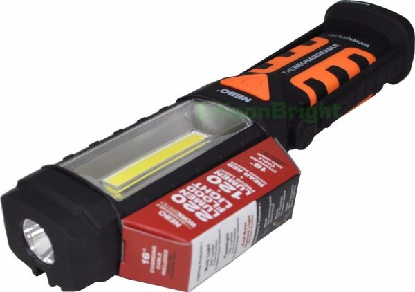 Nebo WORKBRITE™2 6305 USB rechargeable 220 Lumen & Emergency Red Flasher LED Worklight Flashlight Supply