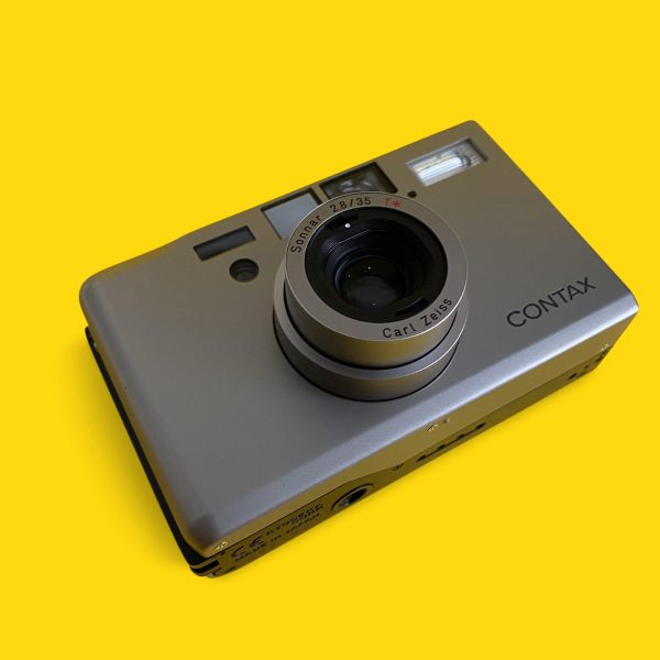 Contax T3 Titan Silver 35mm Film Camera Point & Shoot with 35mm f 2.8 Lens Online now