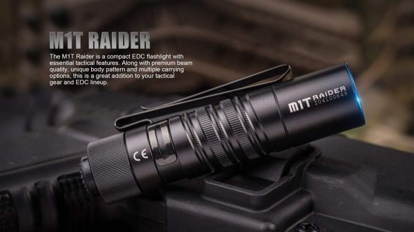 OLIGHT M1T Raider 500 lumen Portable Mini Compact EDC Tactical Light with EdisonBright BBX3 battery carry case Cheap