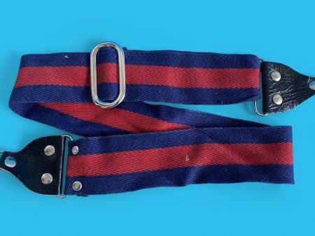 Vintage Red & Blue SLR Camera Strap For Sale