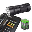 Fenix E41 Cree XM-L2 (U2) 1000 Lumen LED compact AA Flashlight searchlight with 8 AA Alkaline batteries including 4 X EdisonBright AA Alkaline batteries Sale