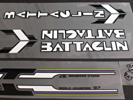 Battaglin decal set black and white Fashion