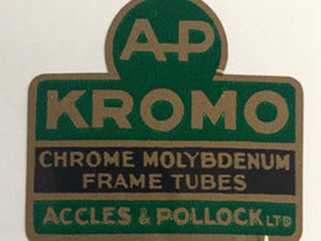 ACCLES & POLLOCK  Kromo Chrome Molybdenum Frame Tubing  transfer. For Discount