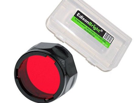 Fenix Filter Adapter, Red AOF-S-RED with EdisonBright Battery Case for PD35, PD12, UC35 Online