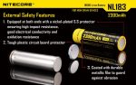 Nitecore NL183 Li-ion protected rechargeable 2300mAh 3.7v 8.5Wh 18650 Button-Top battery For Discount