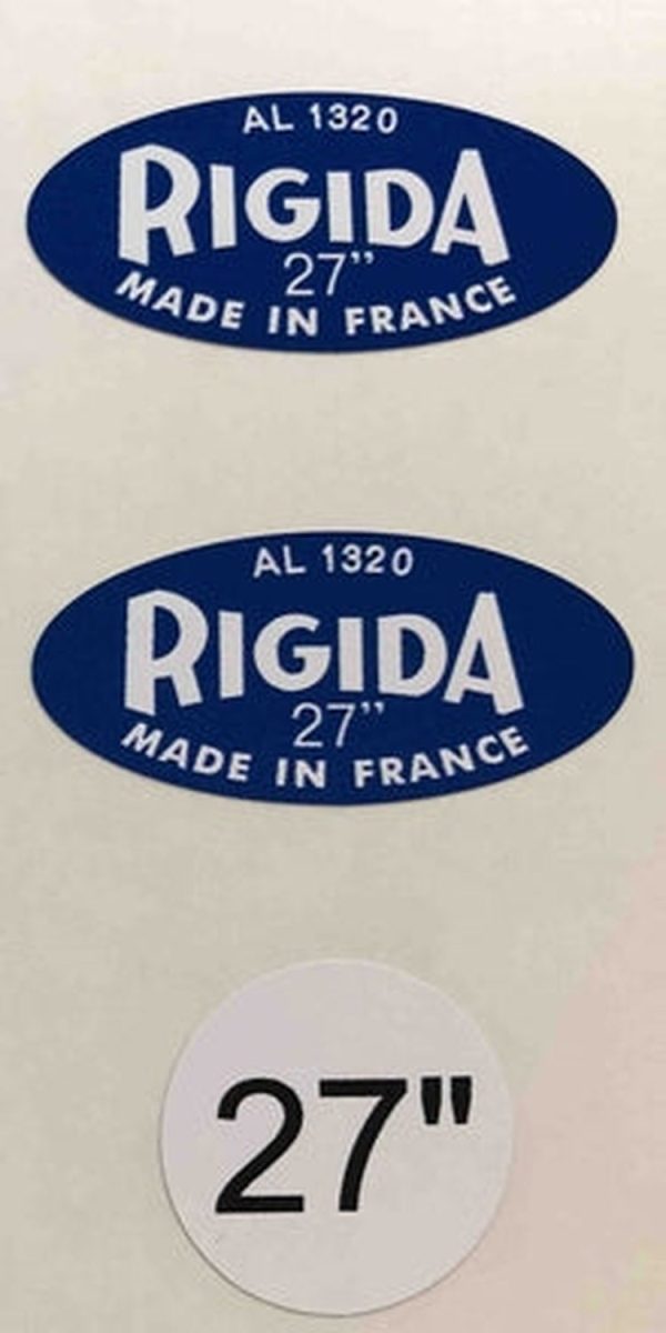 Vintage RIGIDA rim decals Supply