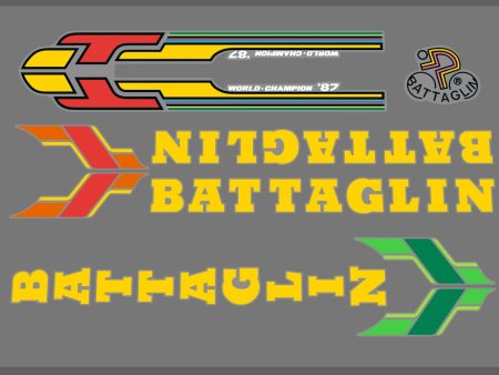 Battaglin decal set yellow Online