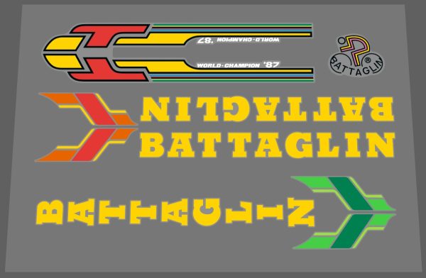 Battaglin decal set yellow Online