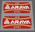 Araya 27x1 rim decals on Sale