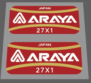 Araya 27x1 rim decals on Sale