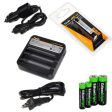 Fenix ARE-C1 two bays Li-ion 18650 home in-car battery charger, Fenix 18650 ARB-L2 2600mAh rechargeable battery (For PD35 PD32 TK22 TK75 TK11 TK15 TK35) with EdisonBright Batteries sampler pack For Discount