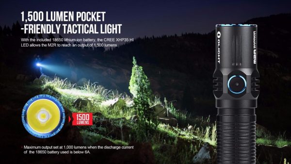 Olight M2R Warrior 1500 lumen USB Rechargeable CREE LED Tactical Flashlight Online Sale