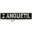 ANQUETIL white blocks on black background oblong for D T Supply