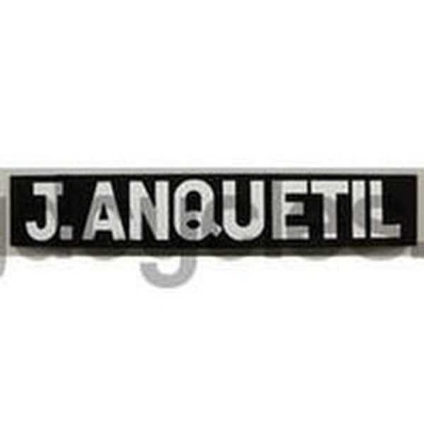 ANQUETIL white blocks on black background oblong for D T Supply