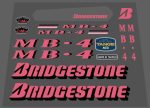 Bridgestone MB-4 1992 decal set on Sale