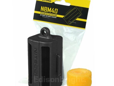 Nitecore Multi-Purpose Portable Battery Magazine NBM40 Black body color  secure Carry for Delicate Items For Cheap