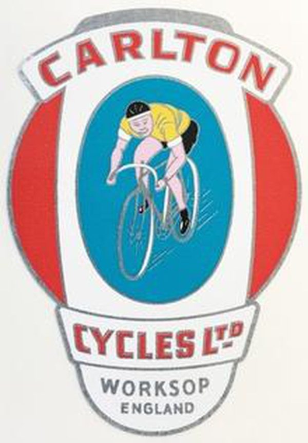 CARLTON  man on bike  type head seat transfer. For Cheap