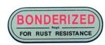 BONDERISED decal on Sale