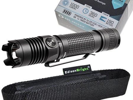 Olight M1X Striker Cree XM-L2 1000 Lumen tactical LED Flashlight with EdisonBright brand holster bundle Hot on Sale