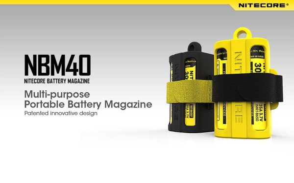 Nitecore Multi-Purpose Portable Battery Magazine NBM40 Secure Carry for Delicate Items on Sale