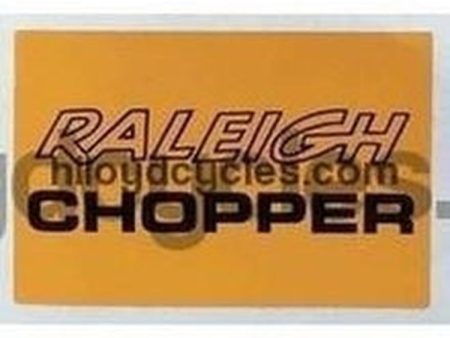 CHOPPER seat decal For Sale