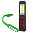 Nebo Workbrite-2 6304 AA battery powered worklight flashlight with EdisonBright USB reading light bundle Sale