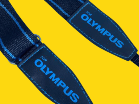 Genuine Olympus Blue & Black SLR Camera Strap Online Hot Sale