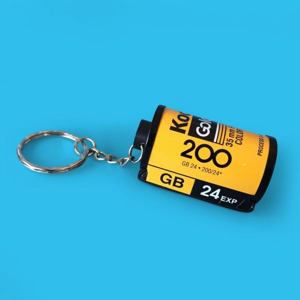 ONE Kodak 35mm Film Canister Keyring For Sale