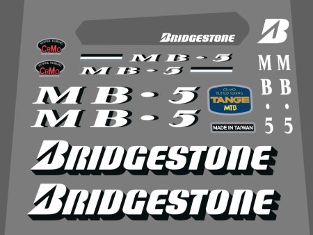 Bridgestone MB-5 1992 decal set Fashion